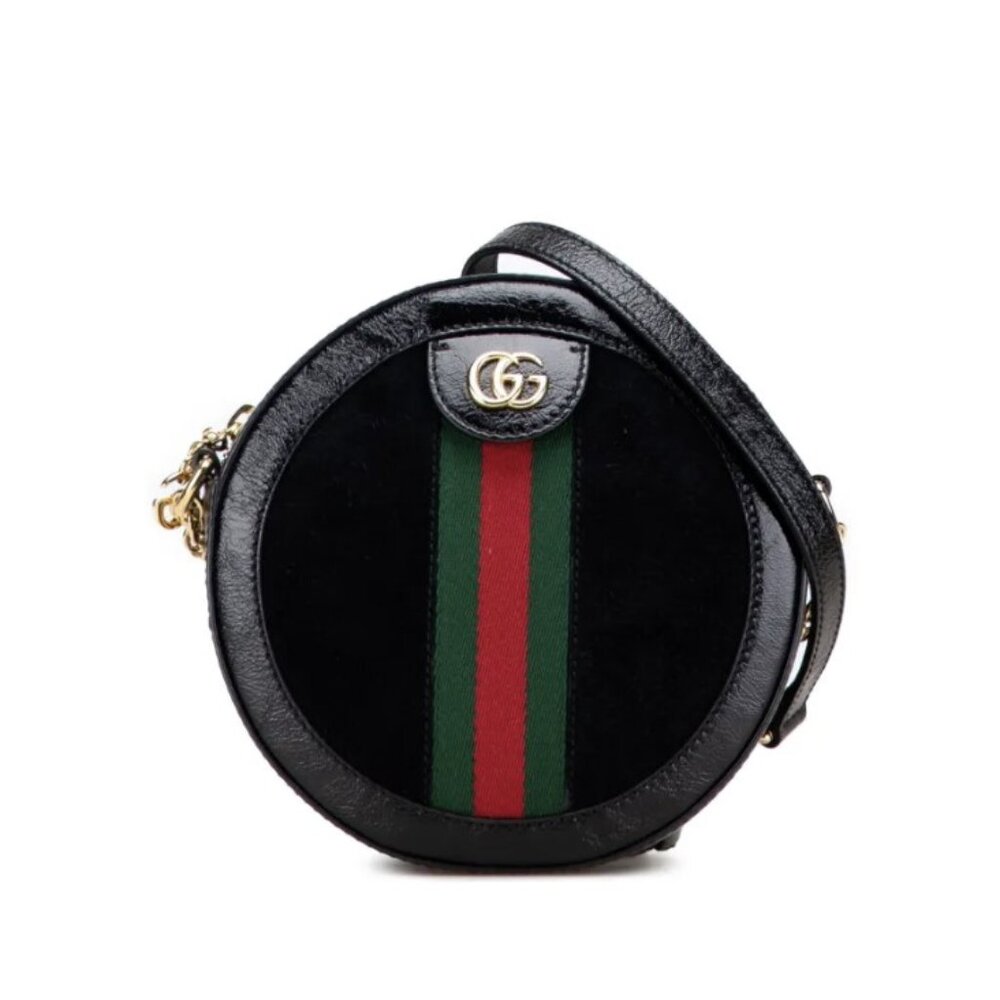Gucci Ophidia Round Suede Mini Crossbody Bag- USED TWICE